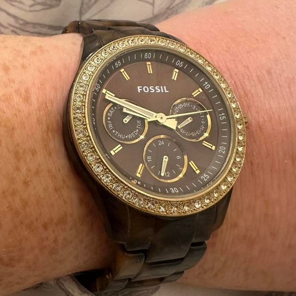 Fossil Tortoise shell Acrylic F2watch Fossil | Accessories | Fossil Stella Tortoise Shell Acrylic  main image 4
